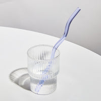 Wavy Glass Straw Set - Filtrum Home