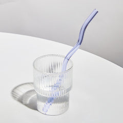 Wavy Glass Straw Set - Filtrum Home