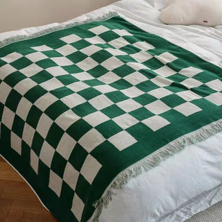 Checkered Oversized Towel - Filtrum Home