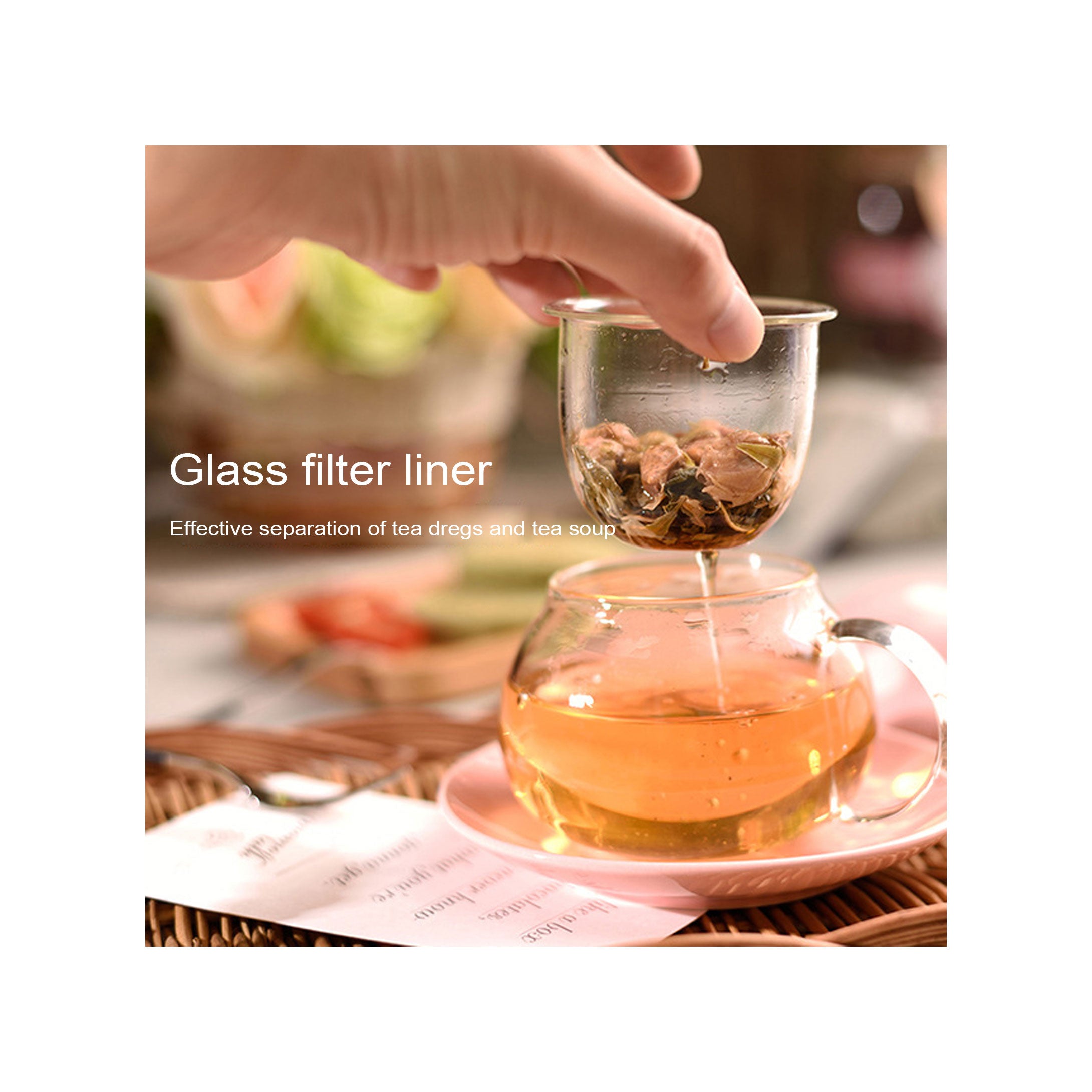 Enchanting Mushroom Glass Tea Infuser, Premium, Non-Toxic & Heat-Proof