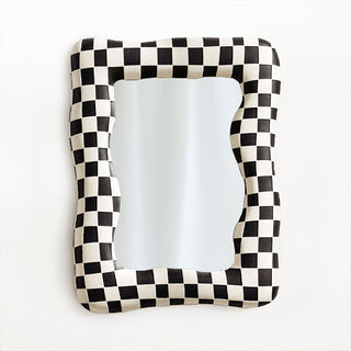 Checkered Wavy Mirror - Filtrum Home